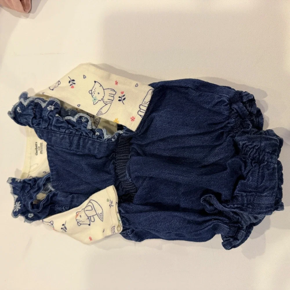 Newborn Baby Girl Clothes Lot 16pc Carter's Gerber Disney Cottagecore 0-3M